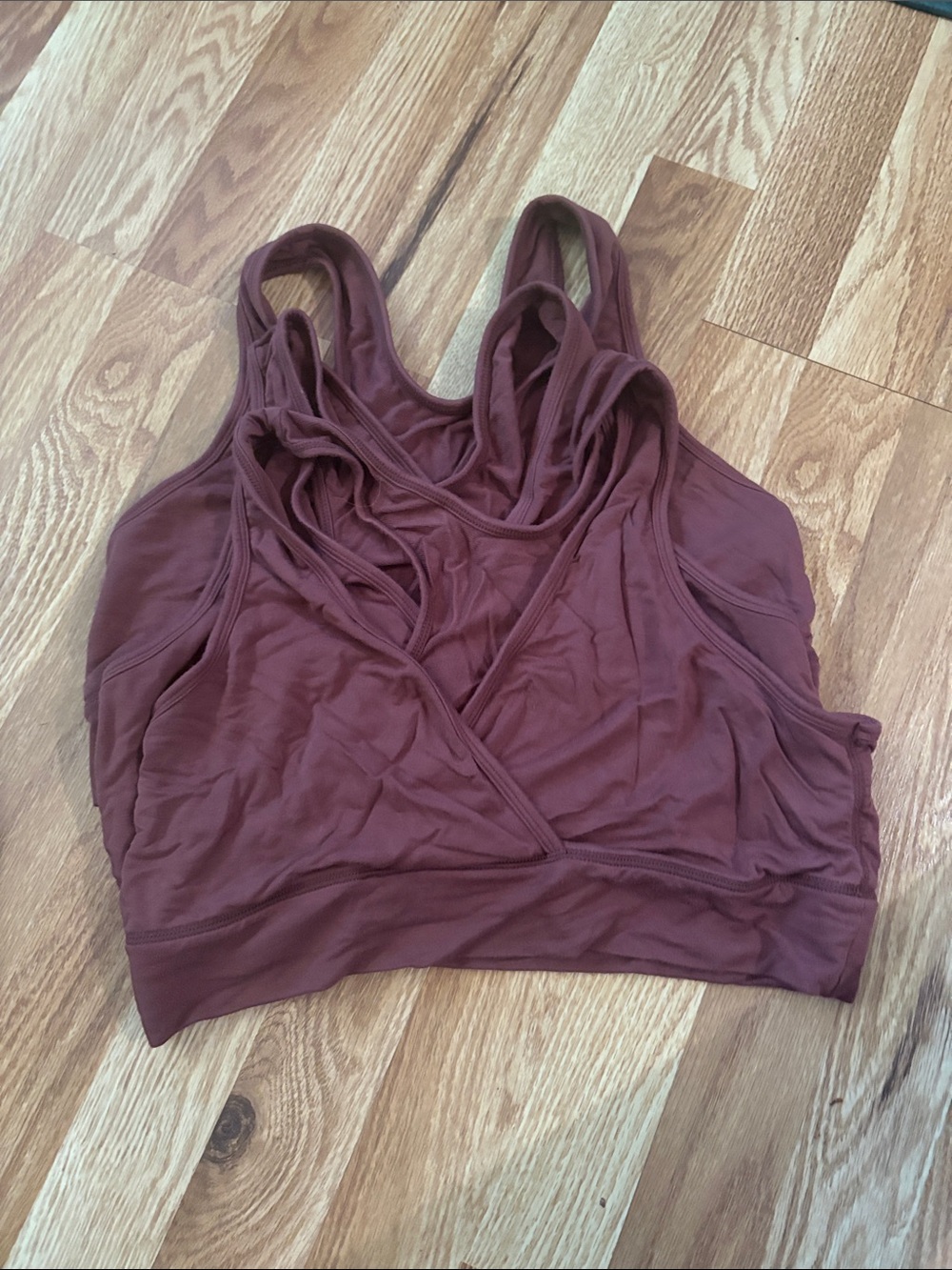 3 pack Kindred bravely Women’s Strappy Bralette — Deep Mauve